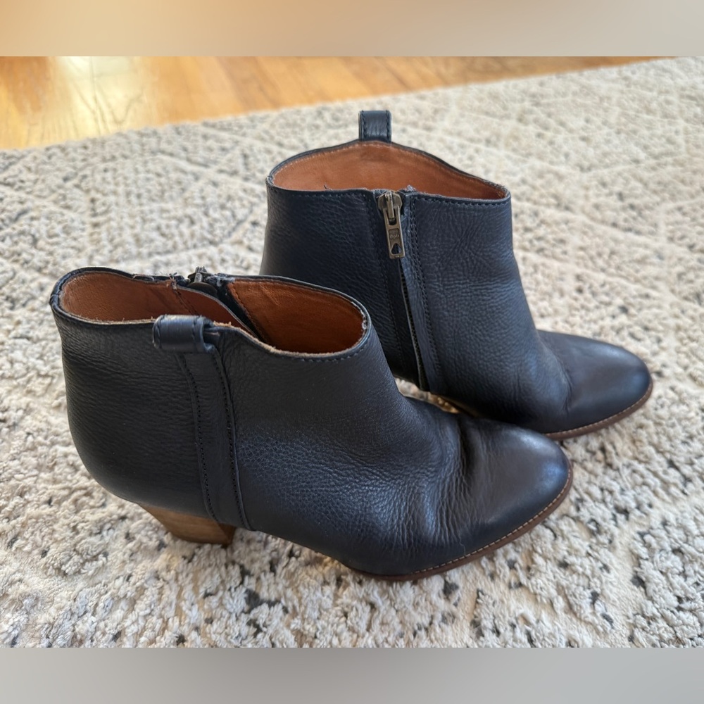 Madewell Billie Boot black leather womens size 7.5